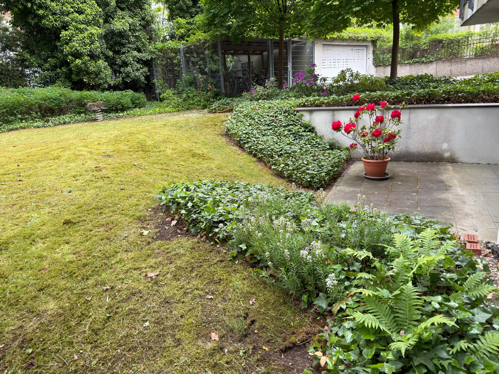 Grünanlage im Hinterhof am Tillmannsweg